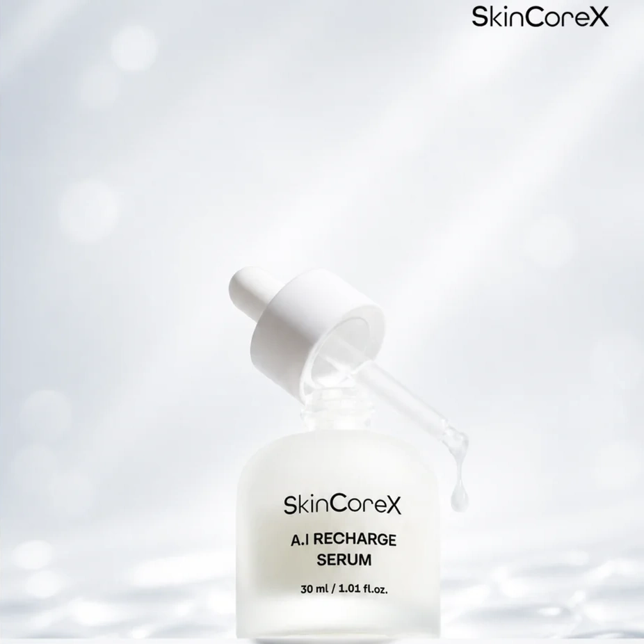 SkinCoreX A.I Recharge Serum bottle